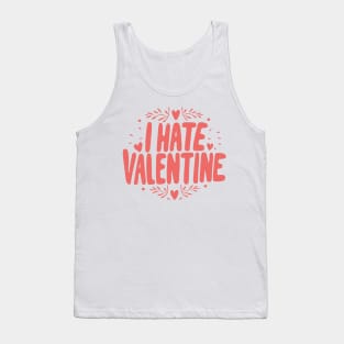 Anti-Valentine Typography Tank Top